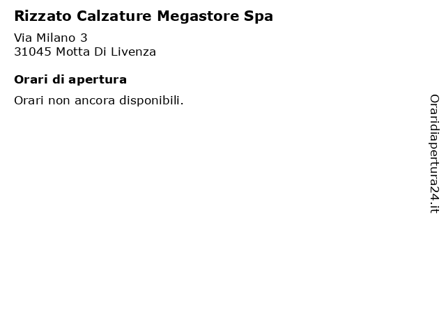 Rizzato calzature motta di livenza orari sales